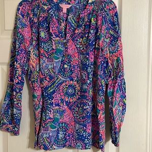 Lilly Pulitzer Elsa silk top